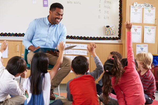 Teacher with Students